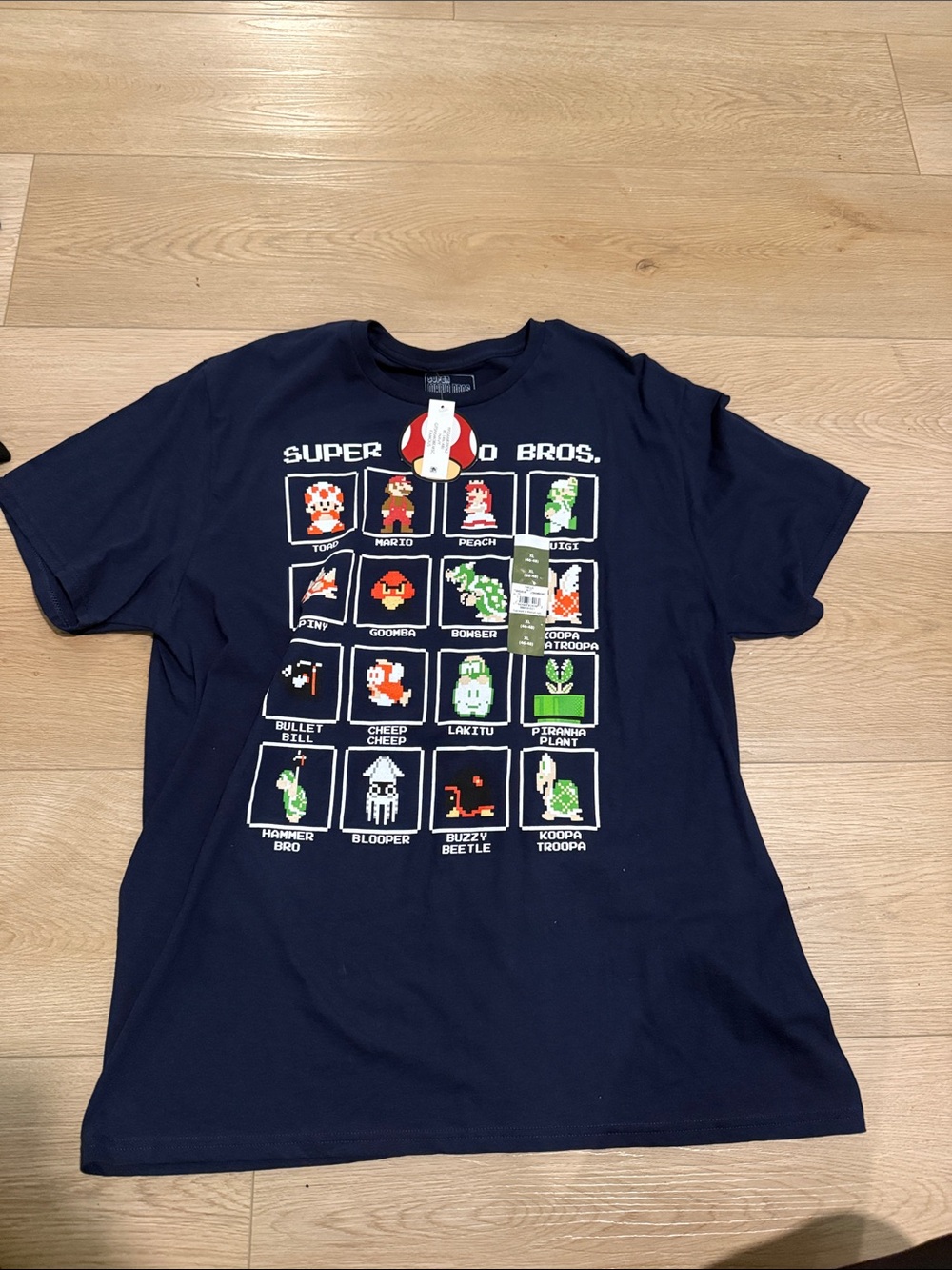 Super Mario Bros. Navy Graphic Tee - Classic Characters